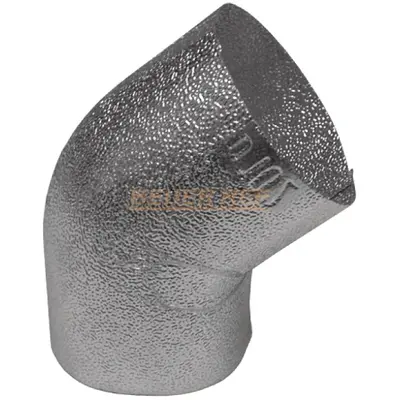 Coudes 45&deg; en aluminium &agrave; gros grains