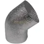 Coudes 45&deg; en aluminium &agrave; gros grains