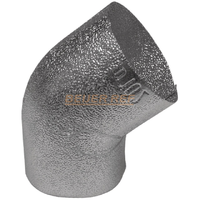 Coudes 45° en aluminium à gros grains