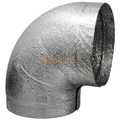 Coudes 90&deg; en aluminium &agrave; gros grains