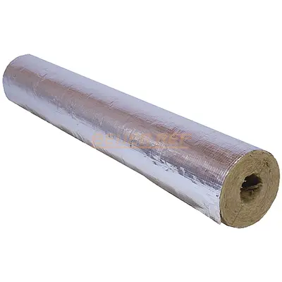 DURRIWOLL Coquilles de tuyauterie en laine de roche et aluminium 20 mm